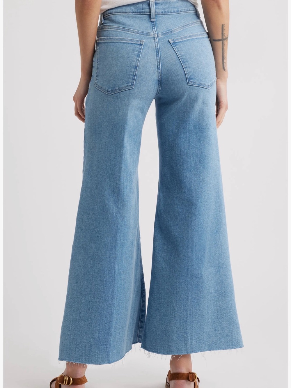 Madewell Palazzo Wide Leg Jeans - Corley Wash - Picture 5 of 11